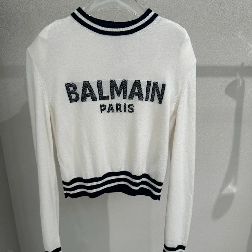 全新未使用 BALMAIN/巴尔曼 女式圆领毛衣