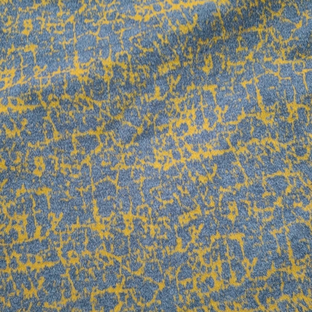 黄灰龟裂纹织花定做 翰翔高订面料专拍