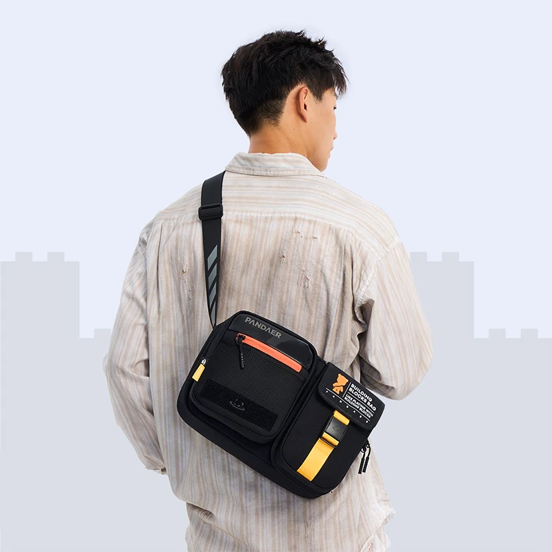 魅族PANDAER 积木包单肩包 潮酷可拆卸一包多用斜挎包多功能户外