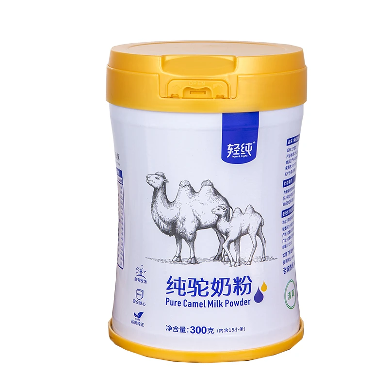 轻纯驼奶粉/内蒙阿拉善全脂纯驼奶粉源头厂家300g/罐