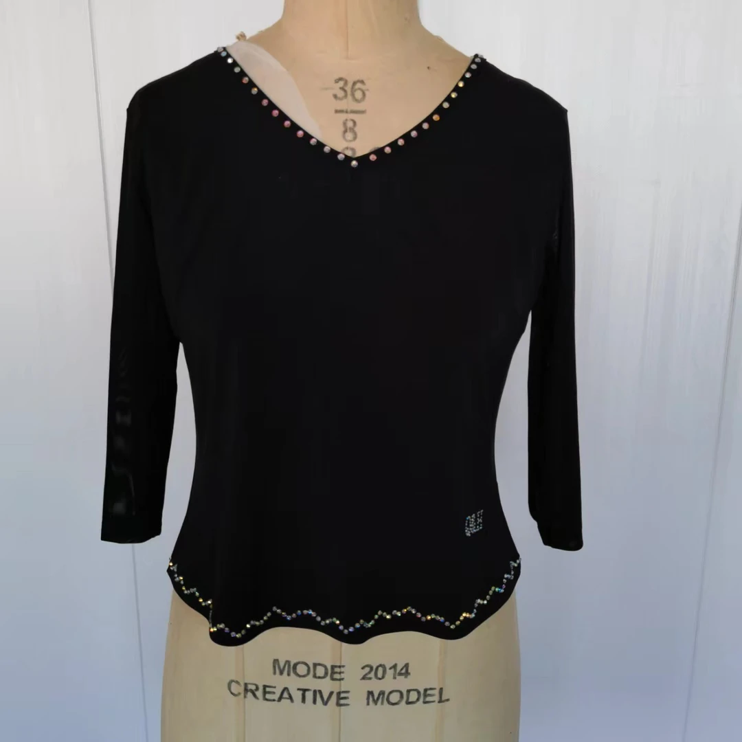 广场舞服中袖V领<云灵＞