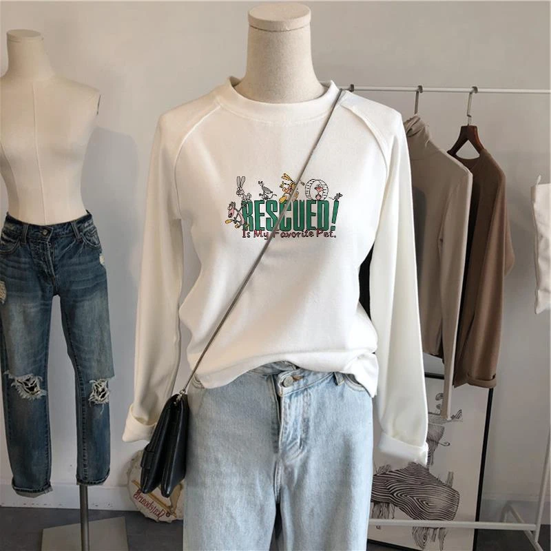 加厚保暖德绒打底衫女秋冬内搭上衣2025新款韩版圆领长袖t恤女ins