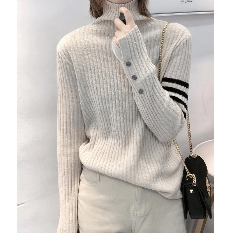 折扣尾单撤柜剪标尾货专柜奢侈上衣品牌羊毛衣高领加厚内搭针织衫