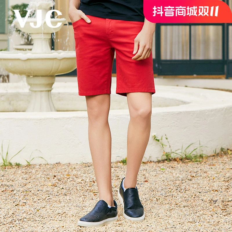 【专柜同款】VJC/威杰思夏季男装新款牛仔裤短裤D24BO1771