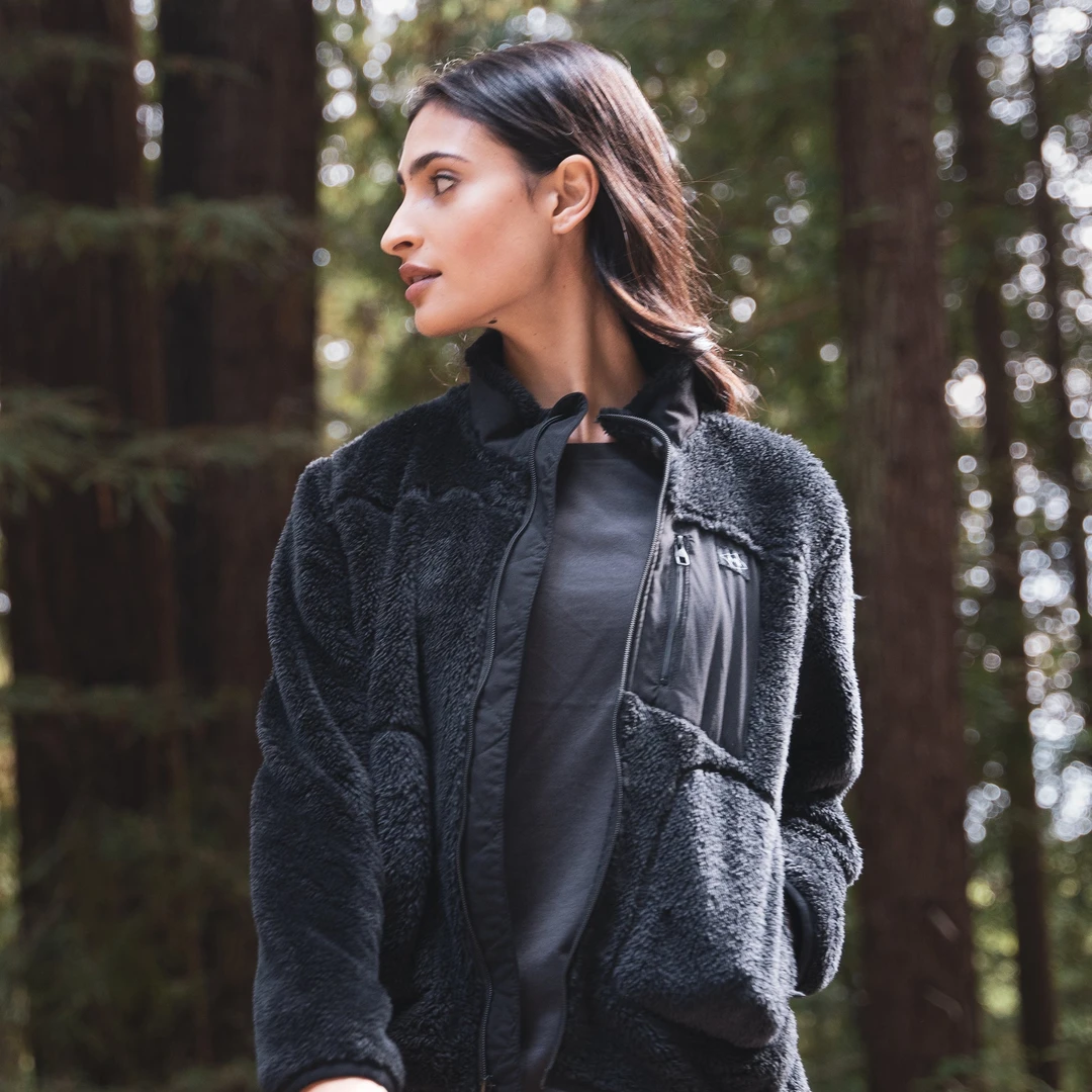 【VNTNA 毛猴】女款四向弹力羊羔毛夹克滑雪中间层内胆时尚运动