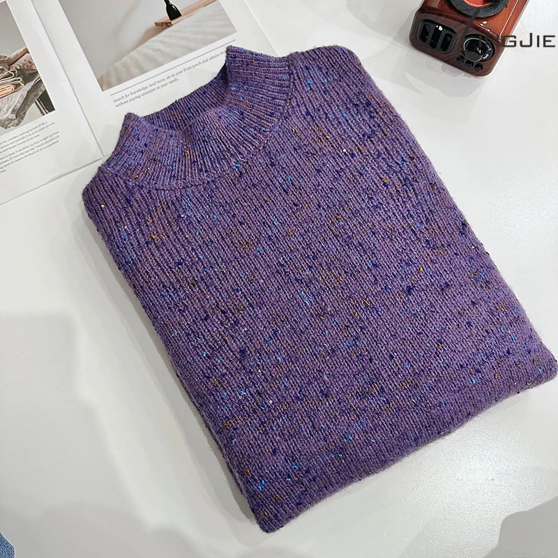 B1470长袖上衣针织毛衣上衣女