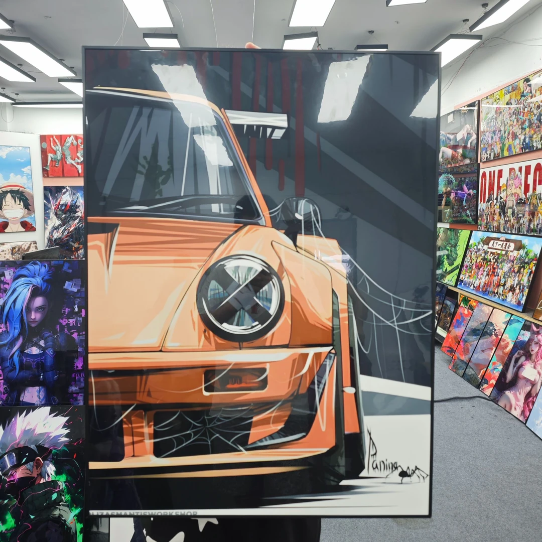 《经典跑车》 50*70L163现代装饰画铝合金