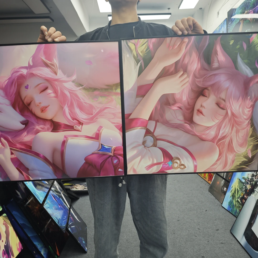 《阿狸》拍一发二 儿童客厅卧室现代装饰画30-30*2 PVC P138-P139