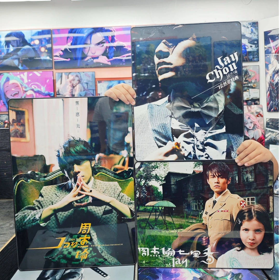 《周杰伦三联副40*60+40*30*2  》PVC现代装饰画P72-P73-P74