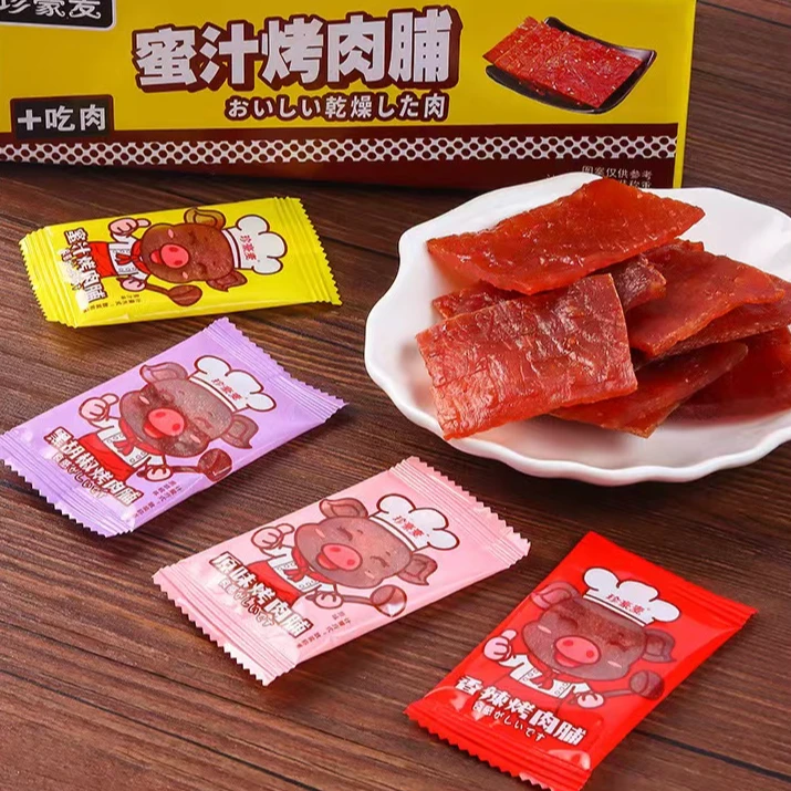 蜜汁肉香手撕肉即食铺咸香切片休闲下午茶办公室零食独立包装批发