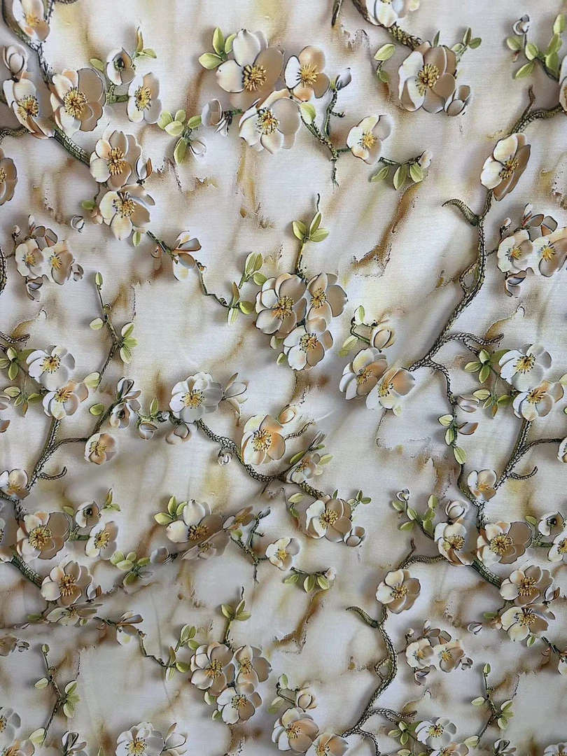 {金玉铃兰}新款3D精品棉绸高品质布料 不支持7天无理由退换货