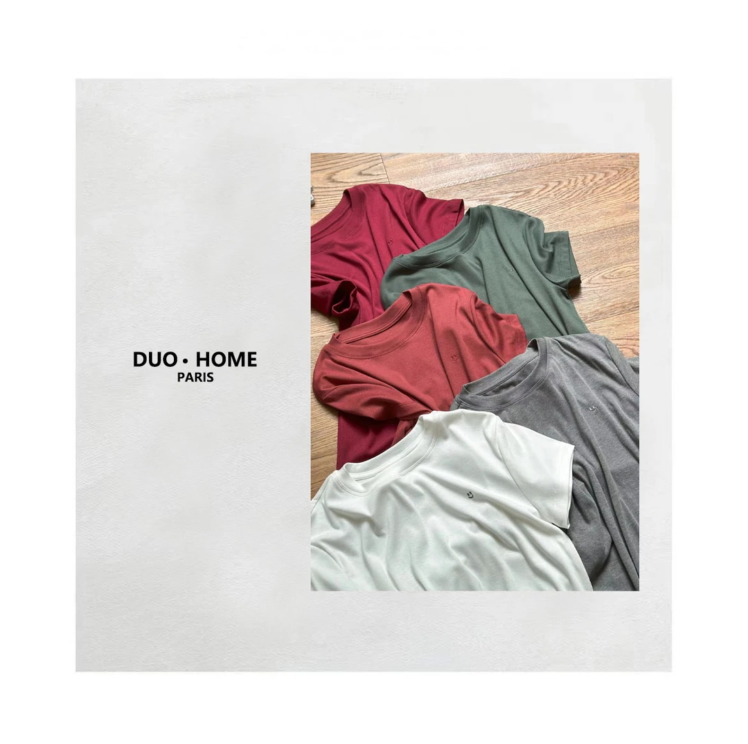 【多多专属】小众设计笑脸面膜刺绣修身圆领短袖T恤女夏季2025新款