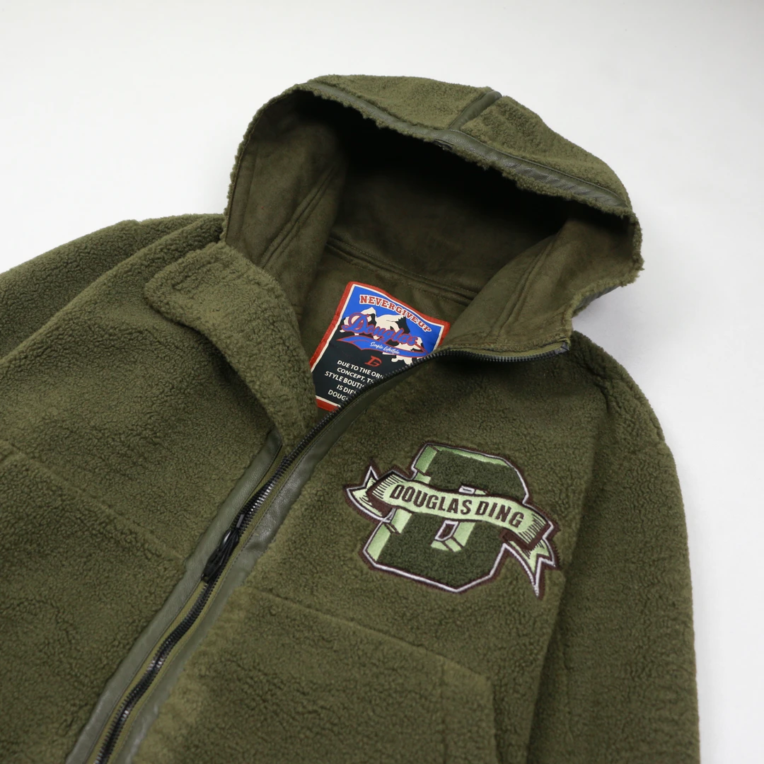 【道格拉斯】摇粒绒冬季加绒加厚男款保暖休闲宽松夹克外套DD217