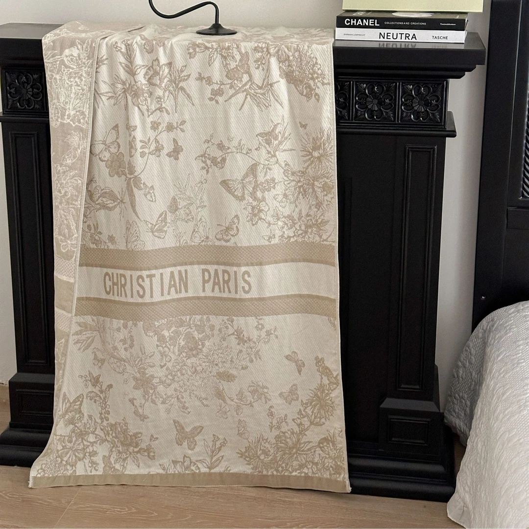 幻彩蝴蝶】75*150外单多层纱布浴巾速干吸水成人加大透气