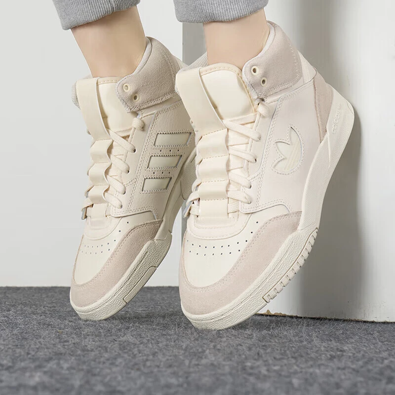 阿迪达斯Adidas三叶草女鞋新款运动鞋舒适透气高帮休闲鞋GZ1585