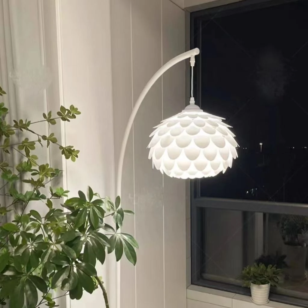 精选钓鱼灯落地灯客厅卧室床头网红沙发旁摆件ins奶油风氛围立式