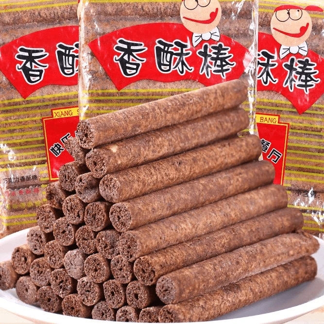 灵光巧克力棒香酥棒好吃实惠香甜美味经典儿时休闲零食65克实惠装