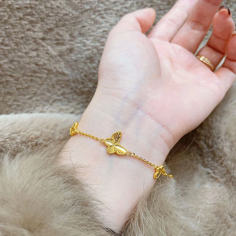 钛钢手链 钛钢手链 蝴蝶手链