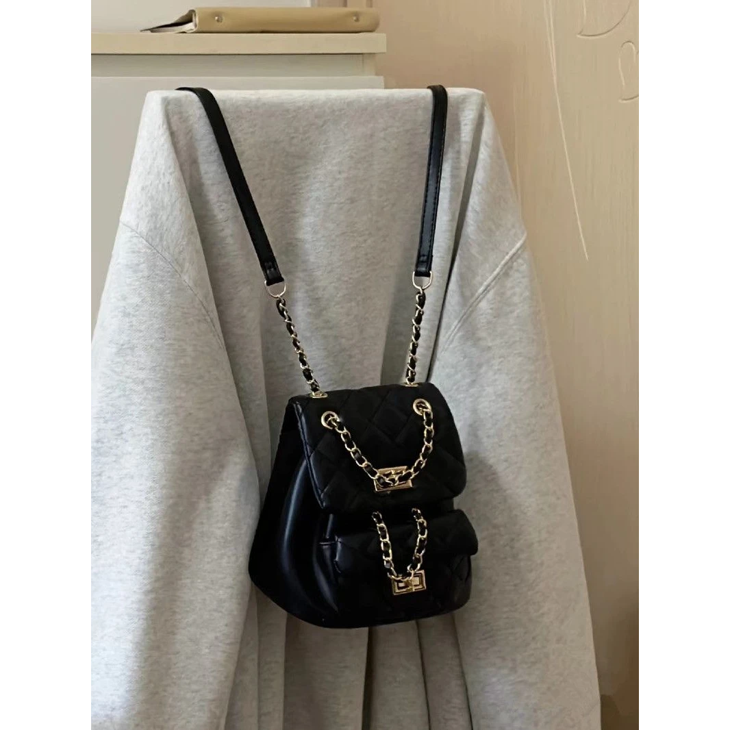 小香风网红款迷你背包2025新款旅游爆款复古休闲小众可爱双肩包女