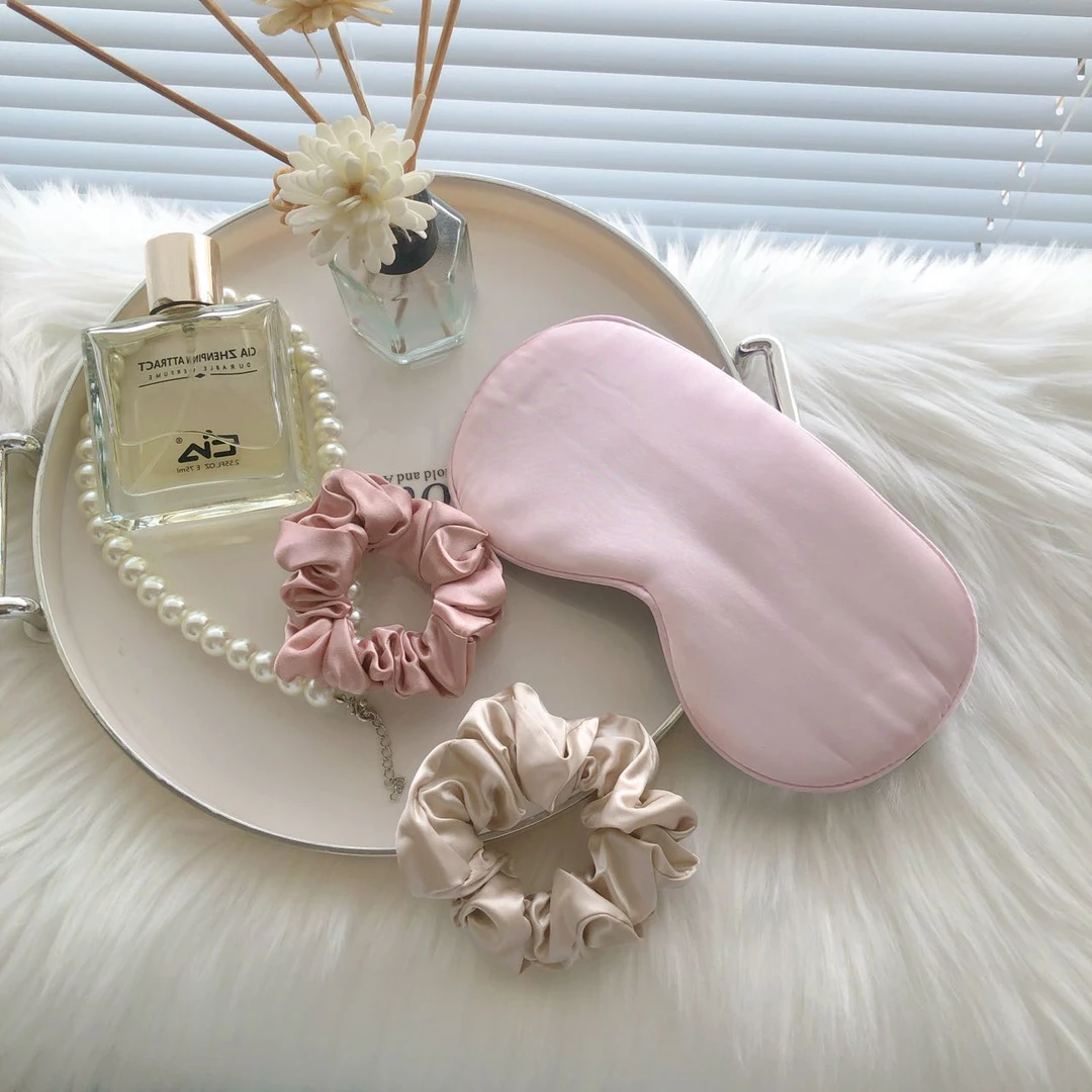 真丝眼罩套装颜色不挑