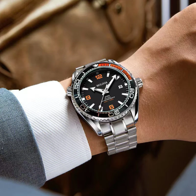 全自动高档全新潮流商务夜光防水男士男款30-40岁腕表——海马600