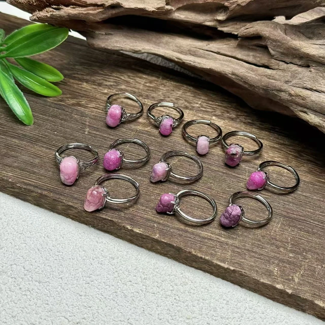 【祁恩珠宝】樱花粉雕刻戒指D102406-多样性发其一