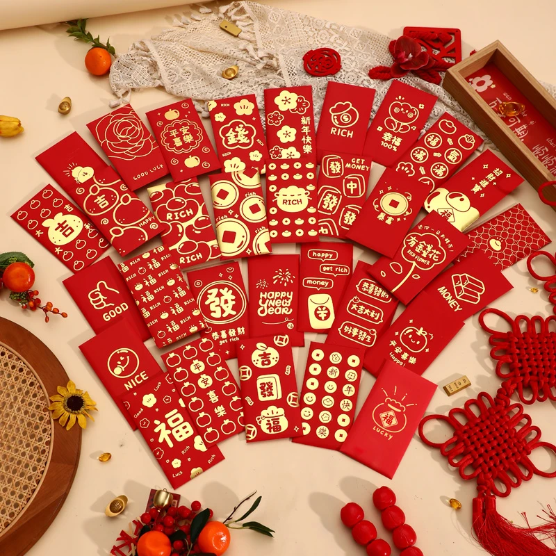 烫金发财利是封个性创意过新年压岁红包袋2026年新款春节回礼通用