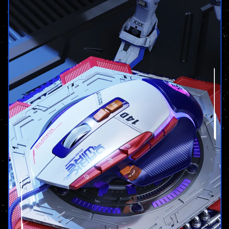 元祖妖刀14D电竞游戏鼠标微动静音有线和平吃鸡专用手游自动压枪