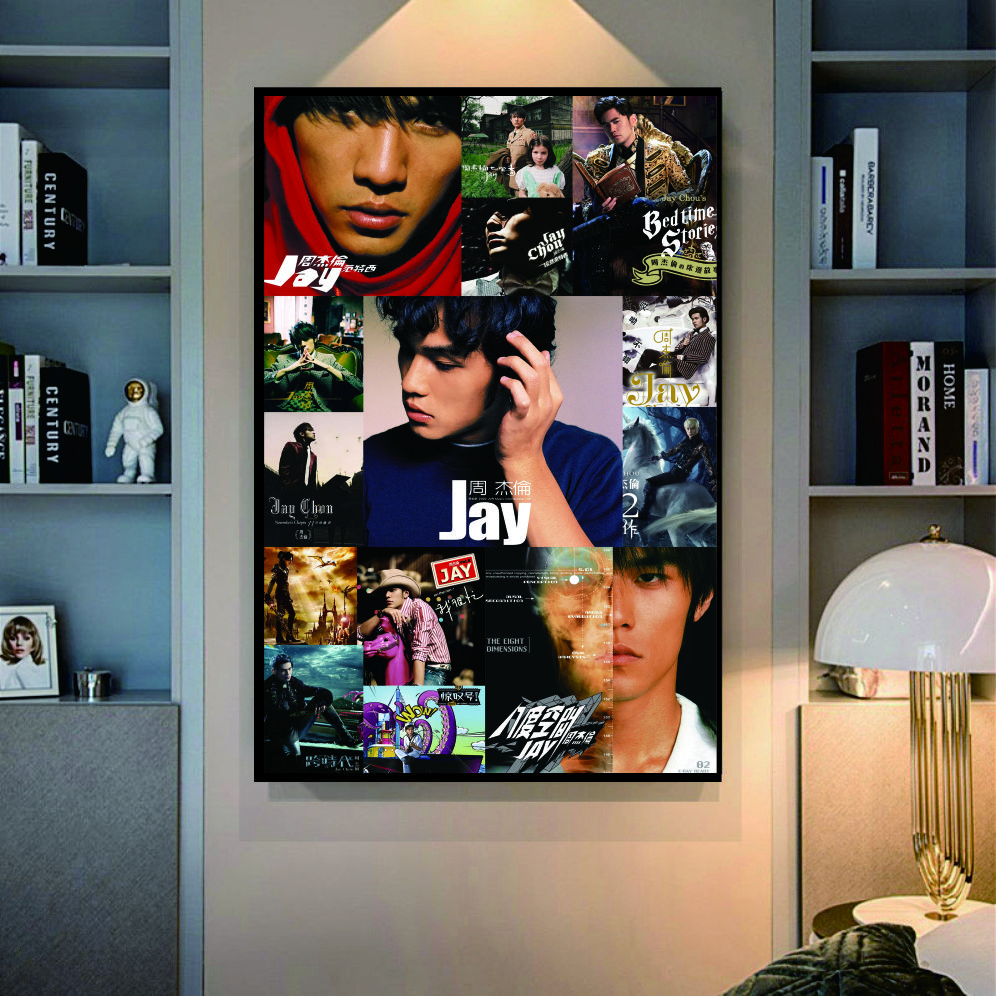 《周杰伦大合集》4060现代装饰画SM框