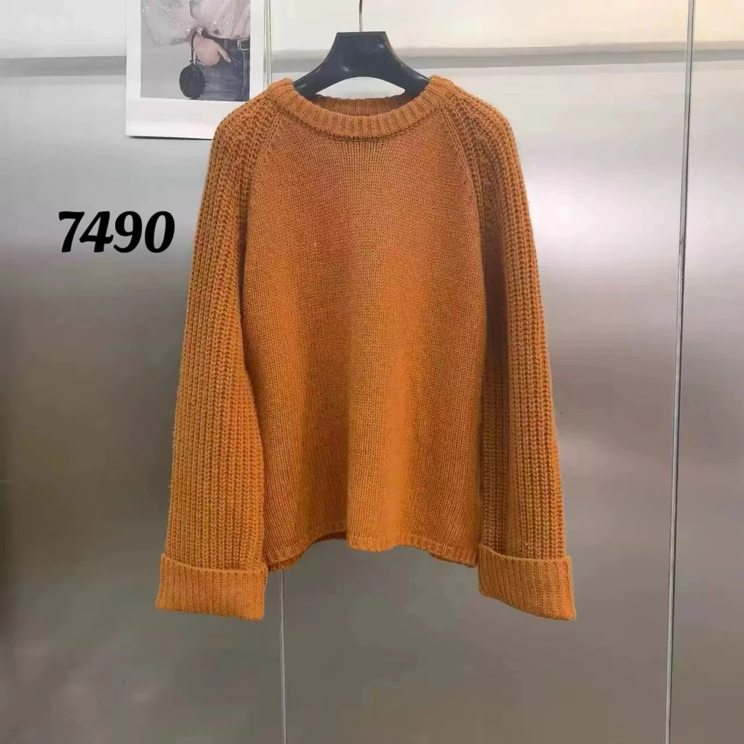 7490（部分无水洗唛，介意慎拍) WANGDAN新款针织衫