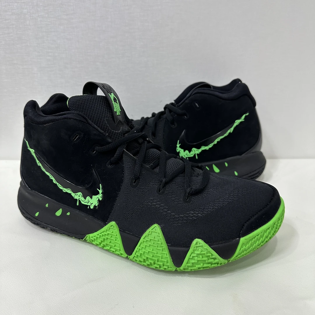 43码 99新 无原盒 欧文4 kyrie4 万圣节 黑绿 篮球鞋 男鞋