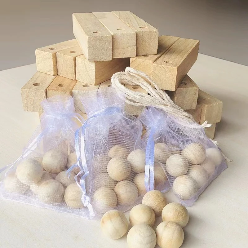 邱师傅编制手艺推荐香樟木驱虫防霉除味香樟木丸5包（100颗） JZ193