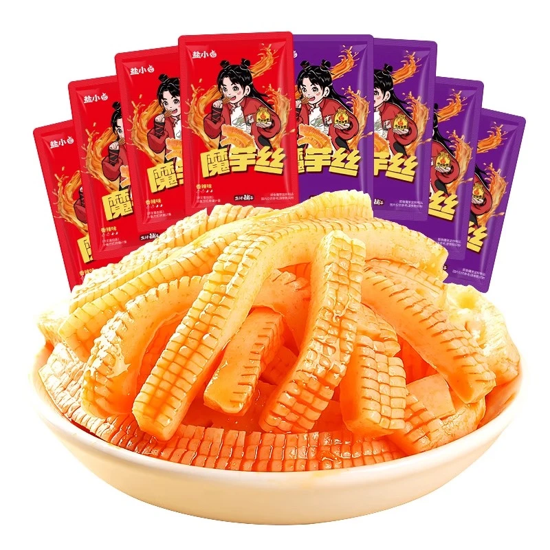 盐津铺子魔芋丝湖南特产辣味零食小吃休闲食品解馋小零食魔芋制品
