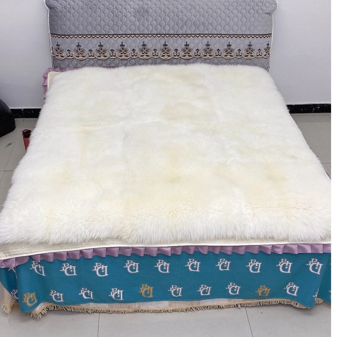 羊皮毛一体双人褥子床毯加厚款冬季恒温家用床褥卧室沙发抗寒防潮
