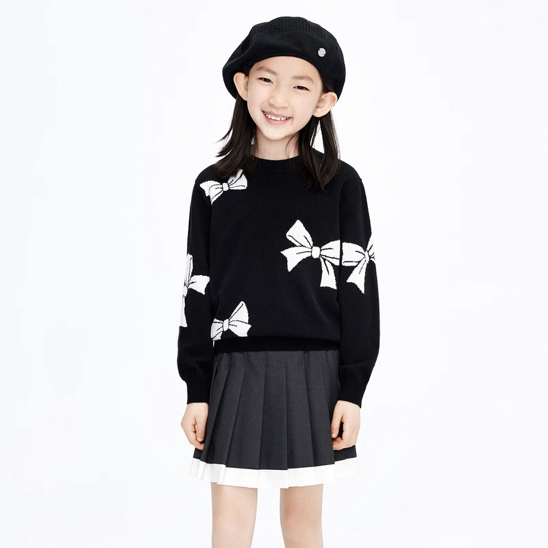 littlemoco童装秋装女童出游绵羊毛衣毛衫#KBC3SWT007