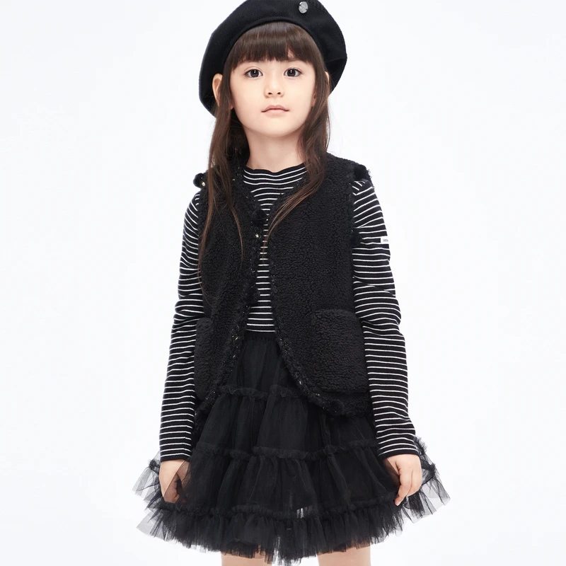 littlemoco童装小香风背心夹克外套#KBC1JKT035