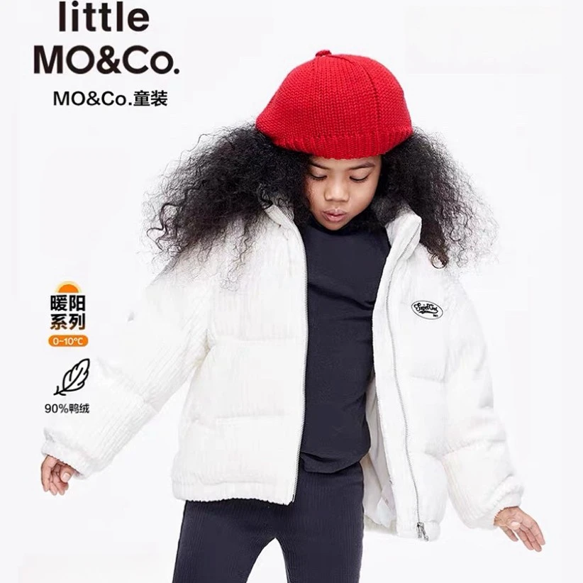 little moco童装冬装新款男女童立领羽绒服外套夹克#KBB4EIN021