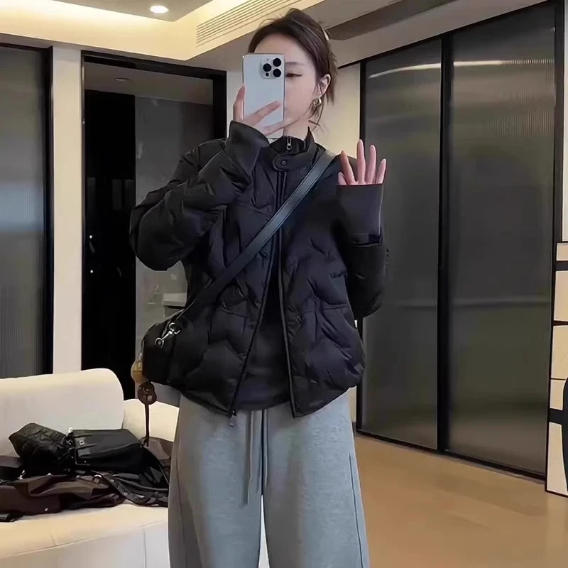 2024冬季爆款大码女装轻薄保暖短款羽绒服宽松百搭休闲外套上衣