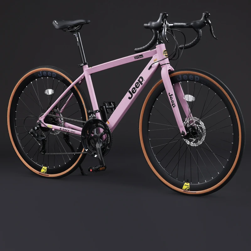 JEEP吉普RS650公路赛自行车铝合金弯把变速男女成人学生竞速跑车