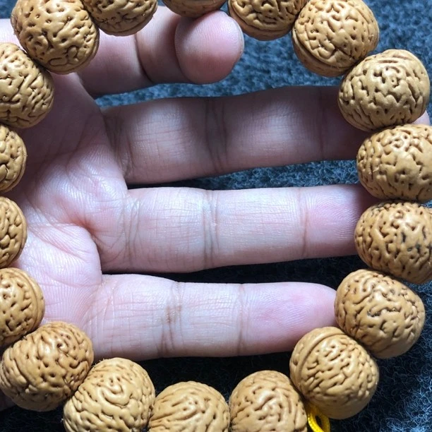 新手入门福利脑纹桃核手串随机发