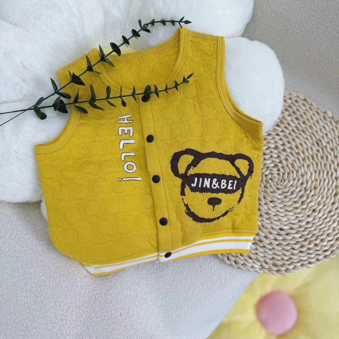 兮兮家秋冬新款空气棉对开马甲（6734）