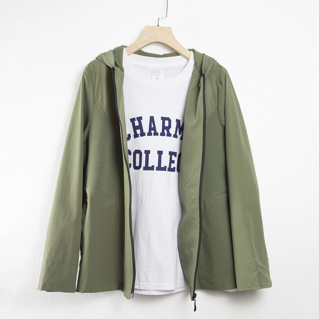 日系户外冲锋衣防晒夹克春秋防紫外线休闲高级工装外套女HH167