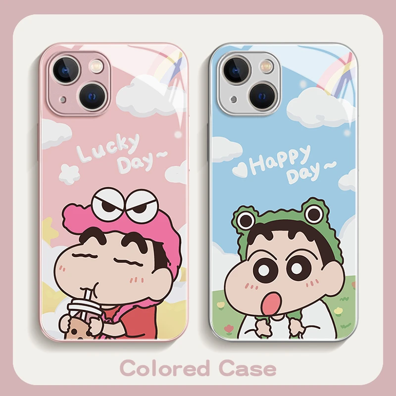 适用iPhone15promax苹果14/13/12蜡笔小新vivo华为小米xs手机壳xr