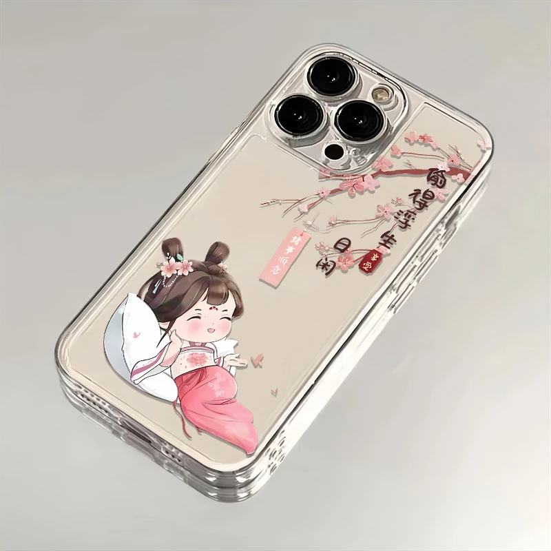 诸事顺意适用iphone15苹果手机壳14promax太空壳13pro透明12pro11