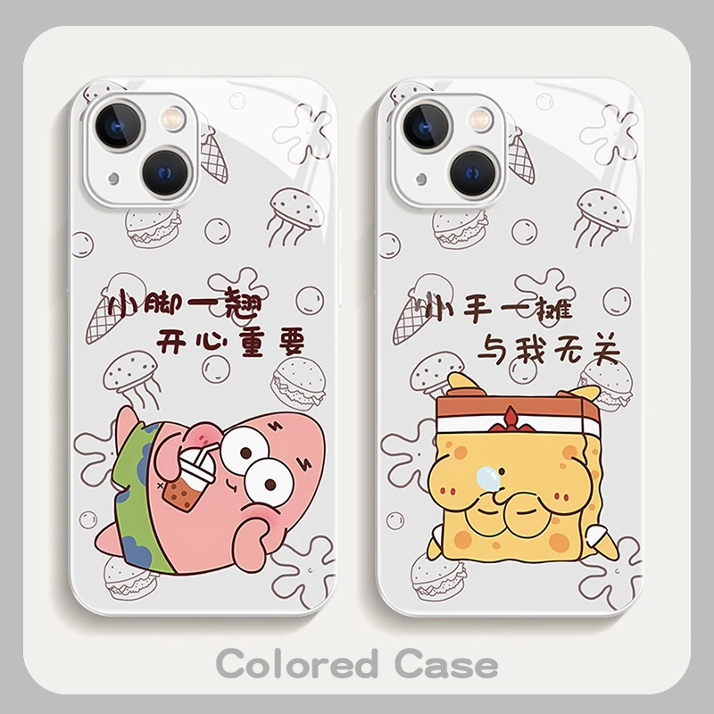 适用iPhone15promax苹果14/13/12海绵宝宝vivo华为小米xs手机壳xr
