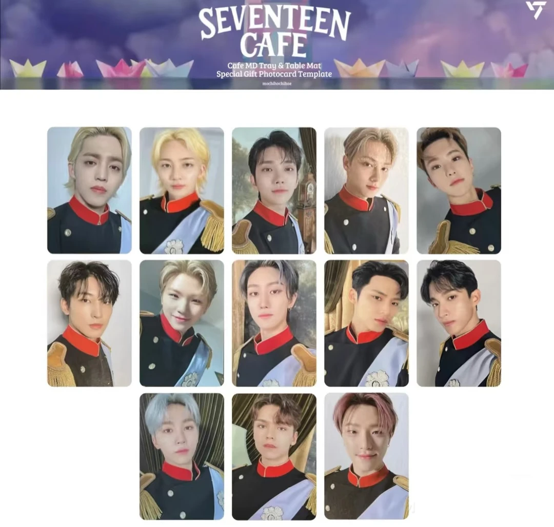 【沐】SEVENTEEN cafe咖啡周边小卡 徽章 吧唧