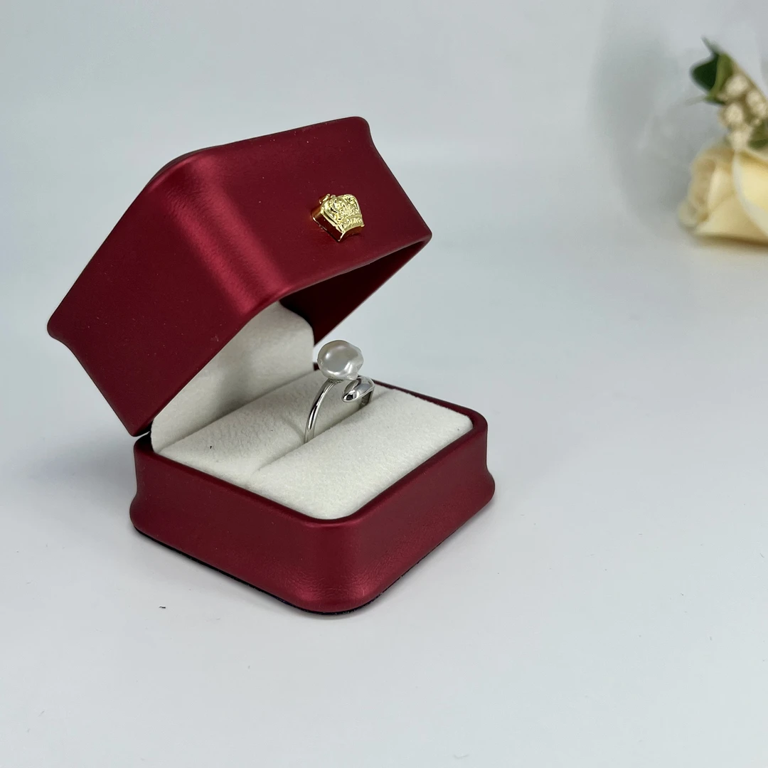 轻奢碎银子款珍珠女戒指S925银小众独特开口可调节指环多样性发货