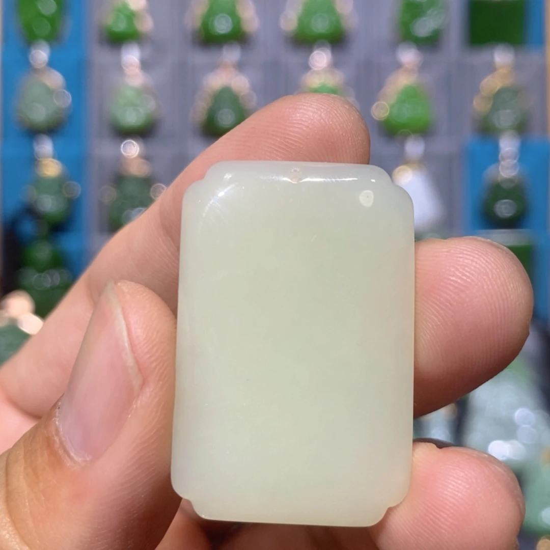 【闪购商品】和田玉吊坠(不含链)未镶嵌晴水无事牌