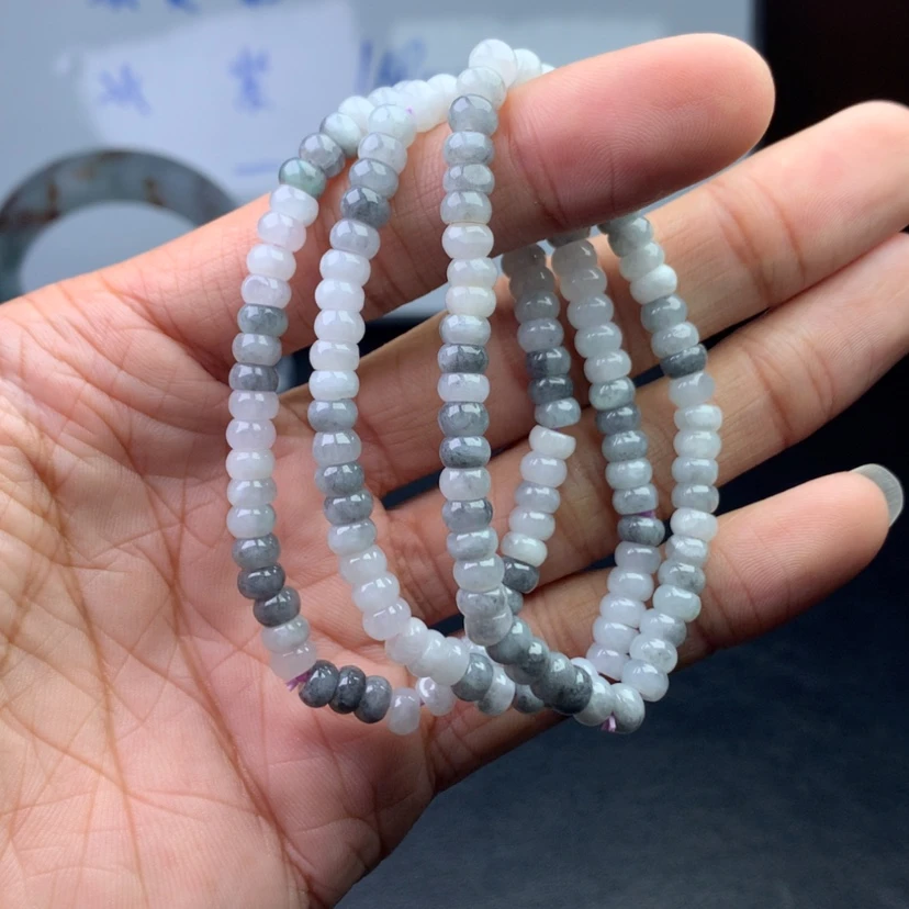 【闪购商品】翡翠翡翠冰乌鸡手串未镶嵌