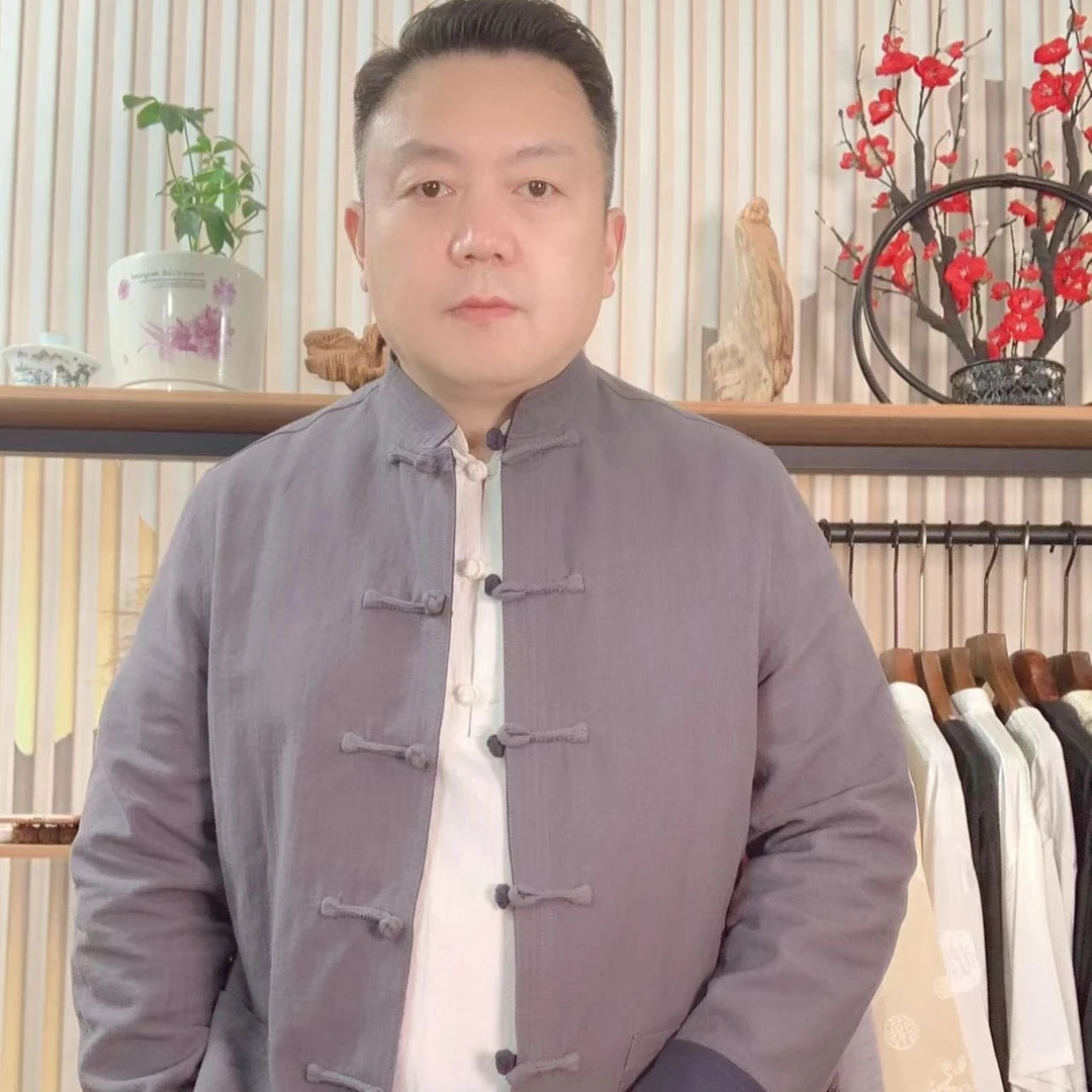 中国风男士春秋款两面穿外套